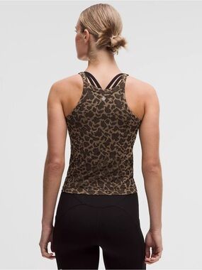 NWT Lululemon Swiftly Cami Tank Top Leopard Size 8